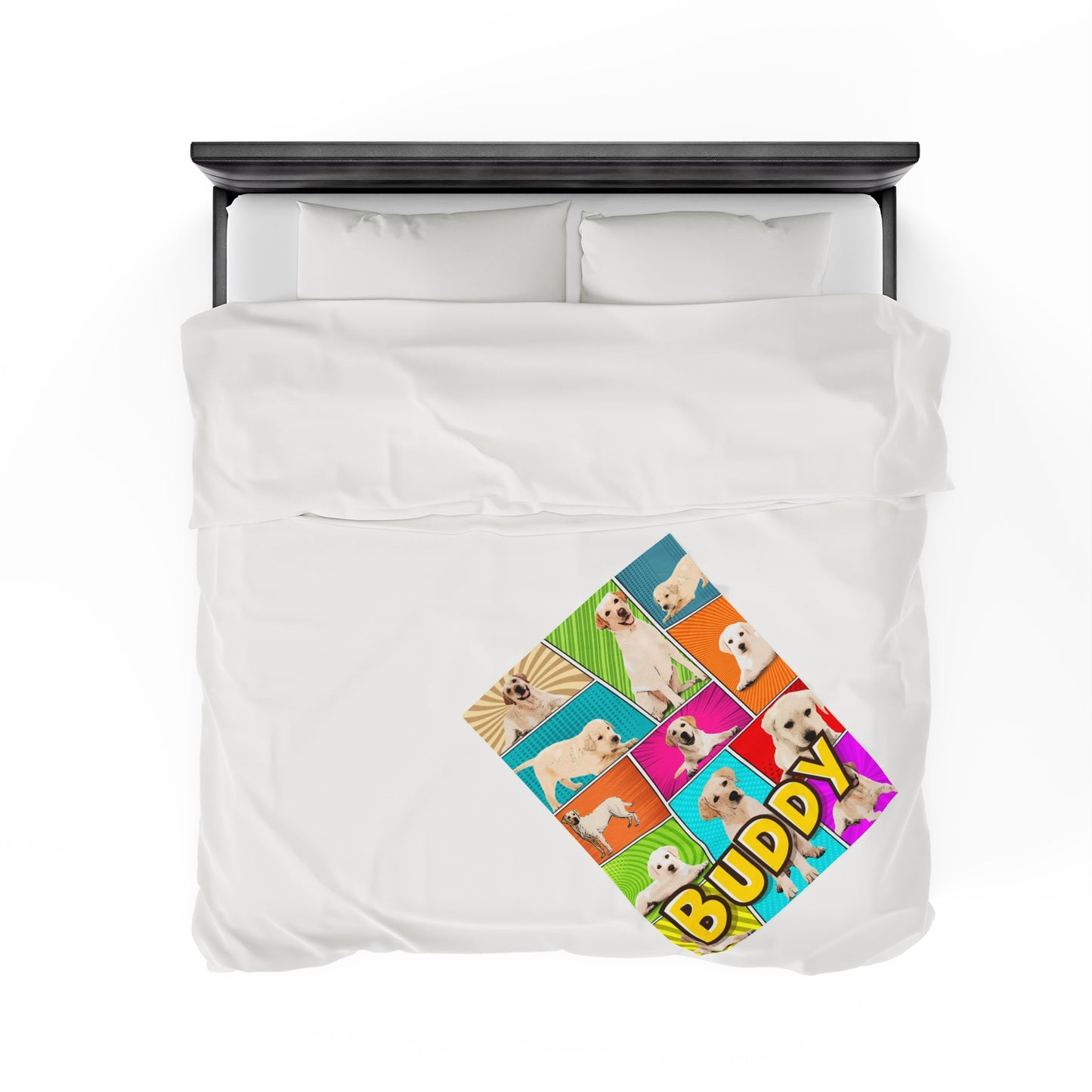 Personalized Comic Velveteen Plush Blanket