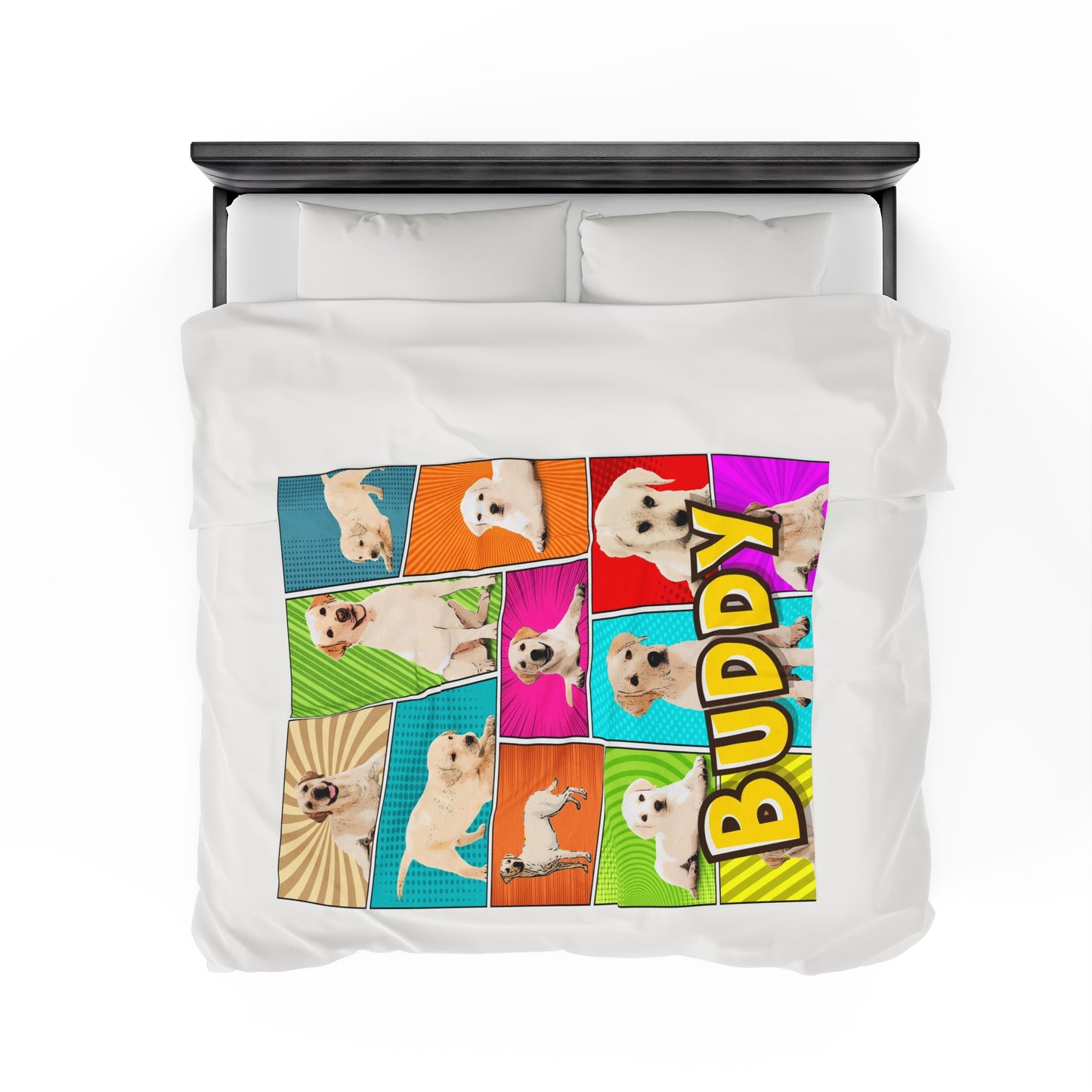 Personalized Comic Velveteen Plush Blanket