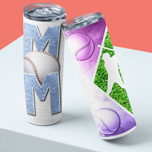 Sports Mom - 20oz Skinny Tumbler