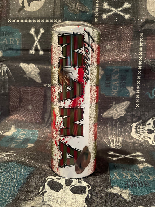 Nightmare Horror Mama - 20oz Skinny Tumbler