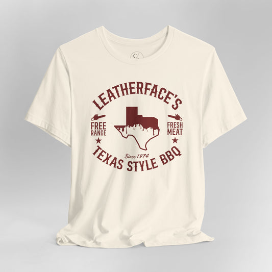 Leatherface's Texas Style BBQ - Unisex Short Sleeve Tee