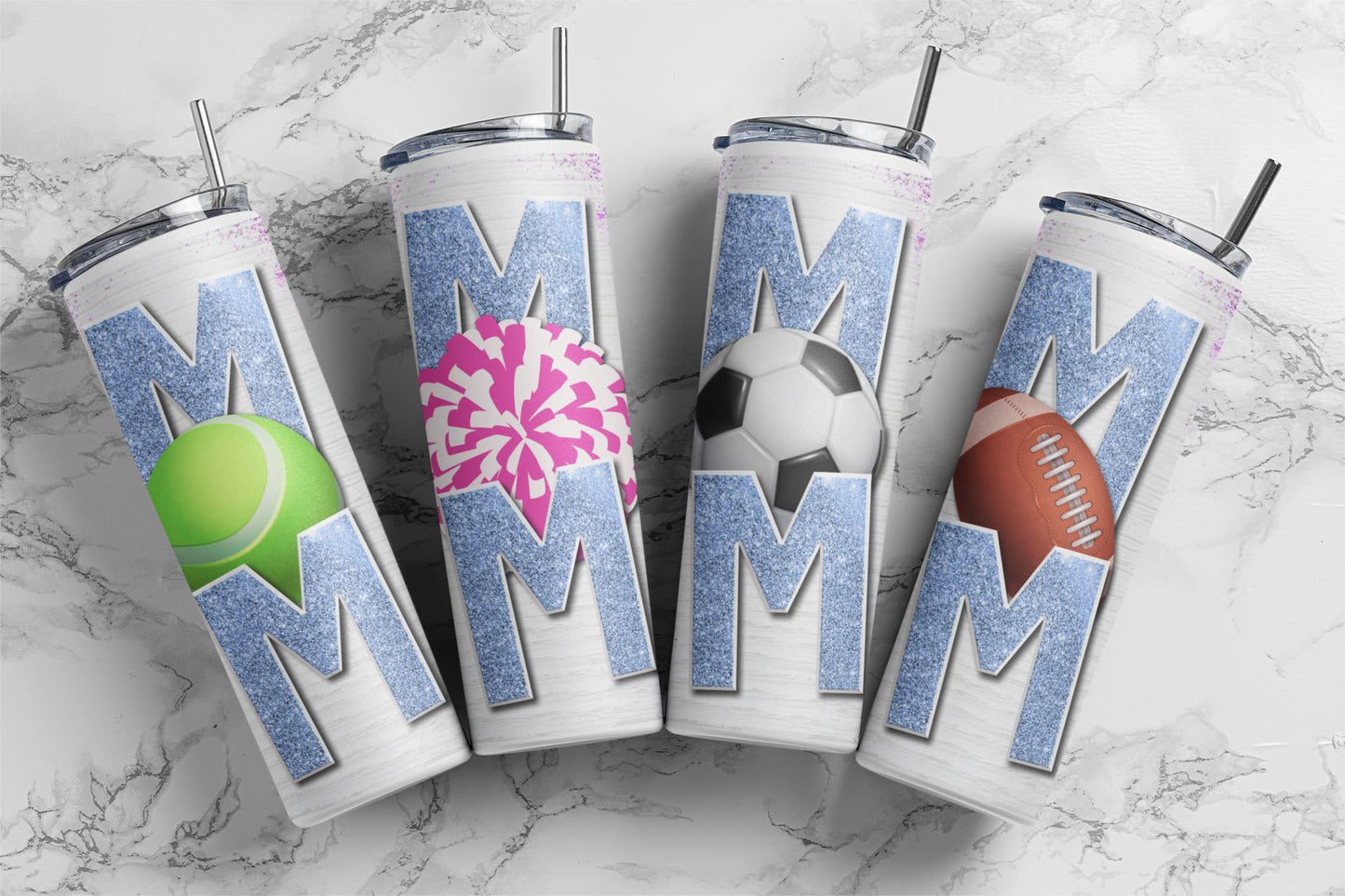 Sports Mom - 20oz Skinny Tumbler