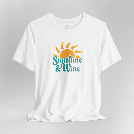 Sunshine & Wine - Unisex Short Sleeve Tee