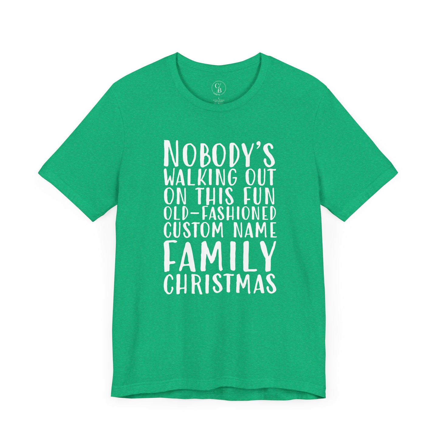 Old-Fashioned Family Christmas  - Personalized Unisex Jersey Short Sleeve Tee