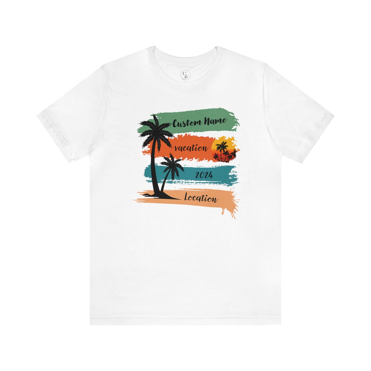 Personalized Family Beach Vacation - Unisex Jersey Short Sleeve Tee