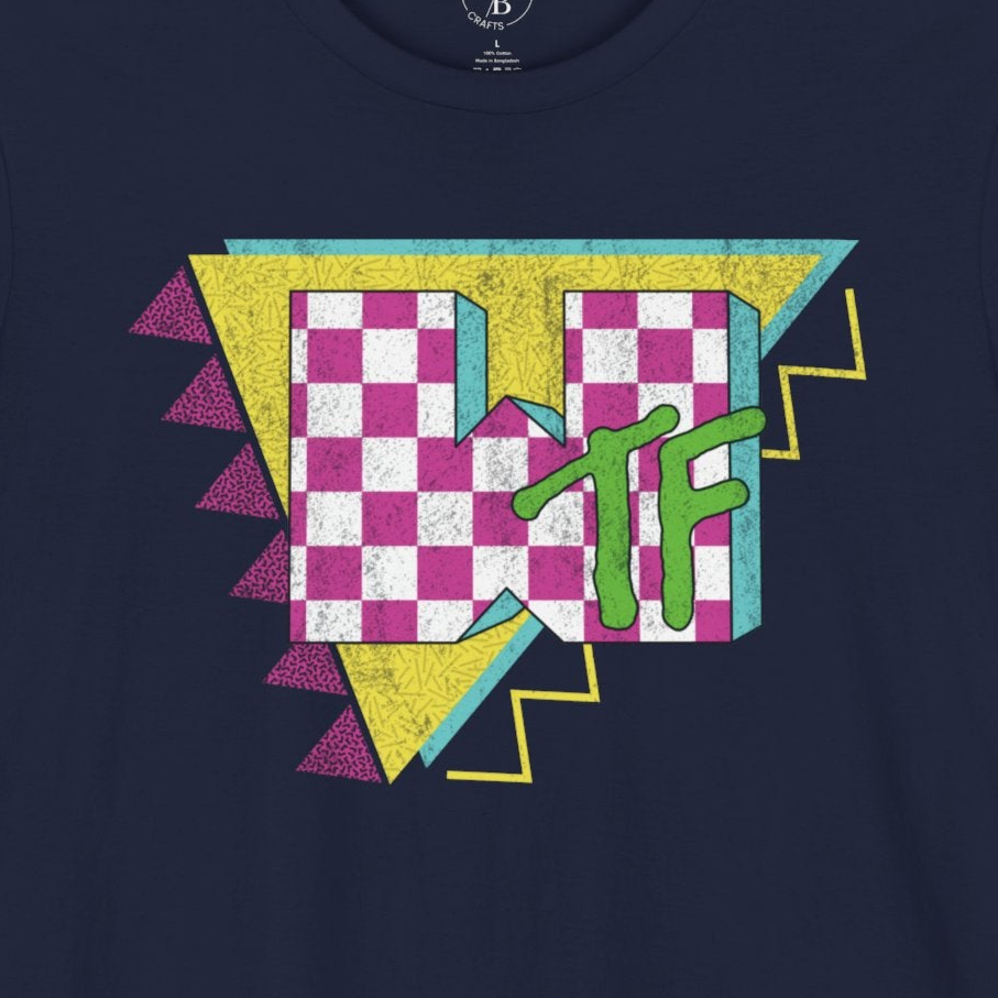 WTF Retro Logo - Unisex Jersey Short Sleeve Tee