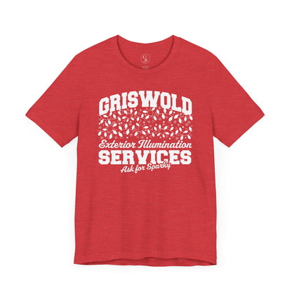 Griswold Exterior Illumination Services - Unisex Jersey Short Sleeve Tee