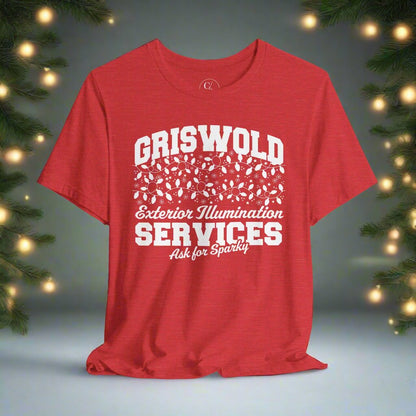 Griswold Exterior Illumination Services - Unisex Jersey Short Sleeve Tee