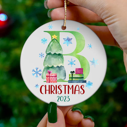 Lettered Christmas Ornament