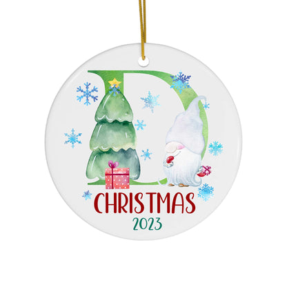 Lettered Christmas Ornament