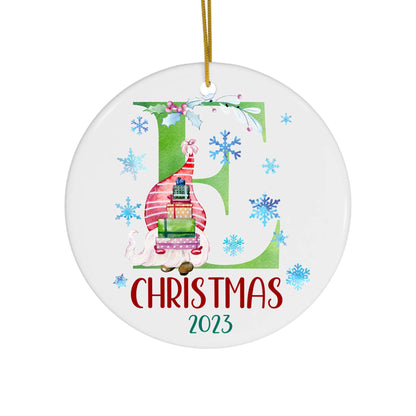 Lettered Christmas Ornament