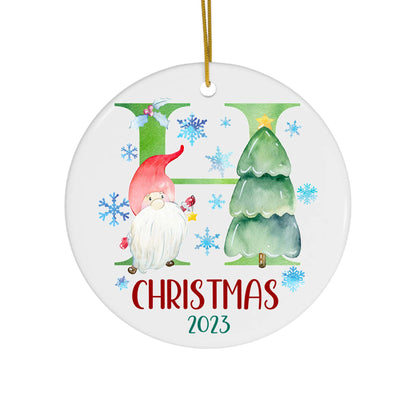 Lettered Christmas Ornament