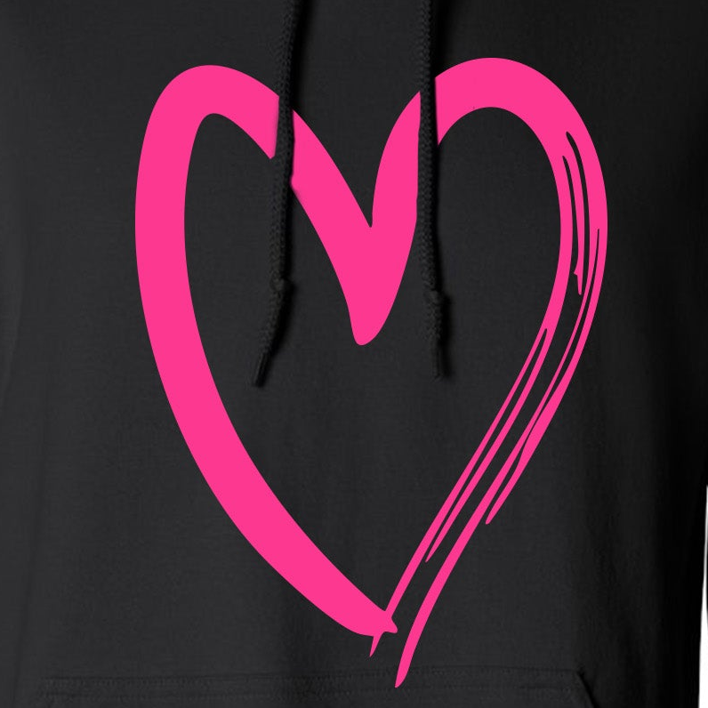 Heart Unisex Heavy Hooded Sweatshirt