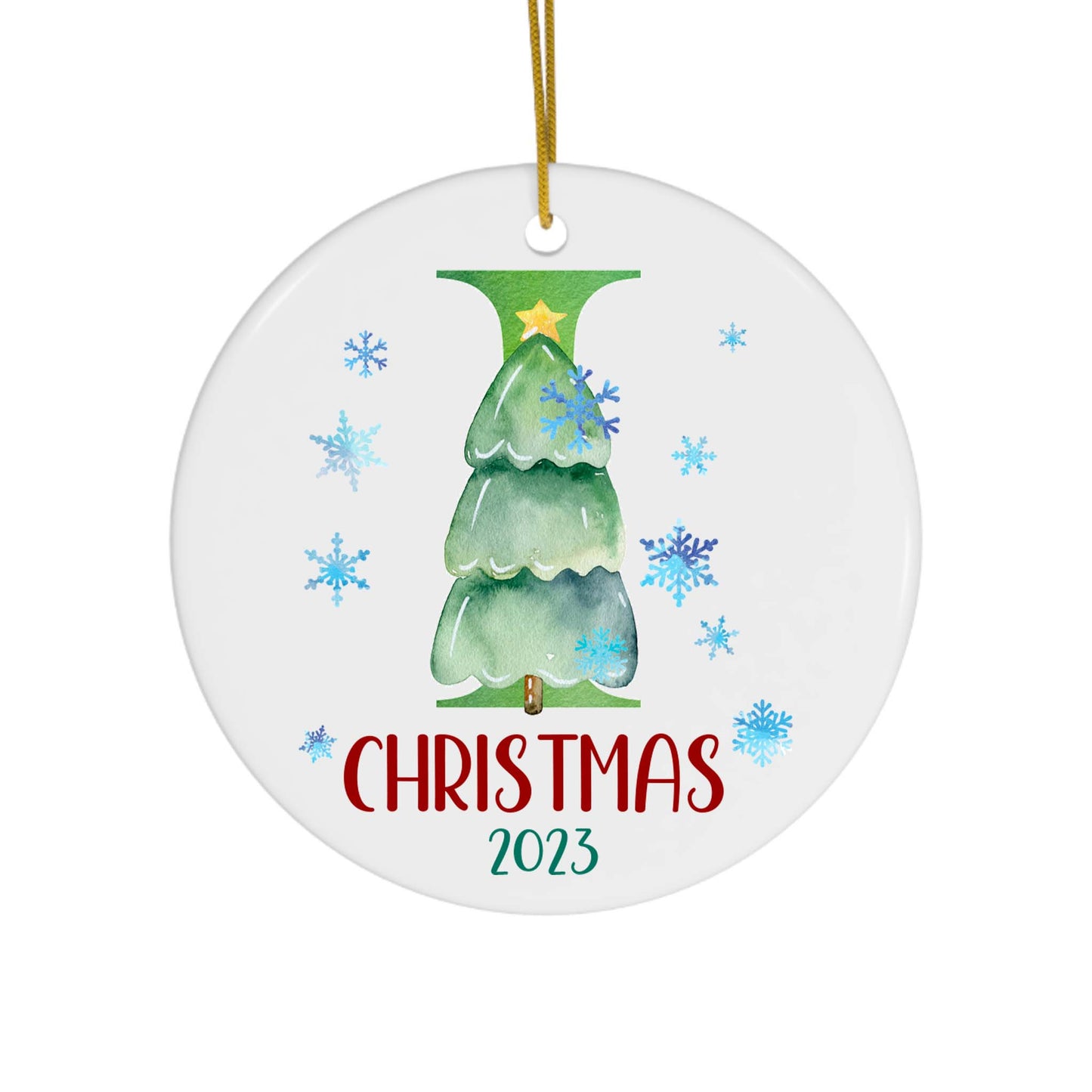 Lettered Christmas Ornament