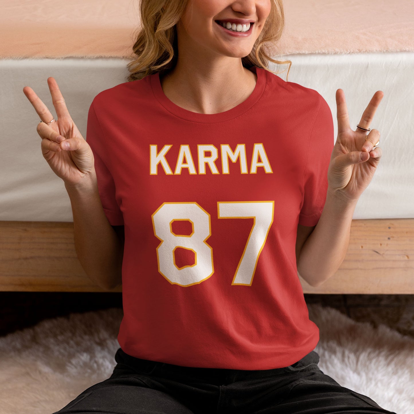 Karma 87 Boyfriend Crewneck Short Sleeve Tee