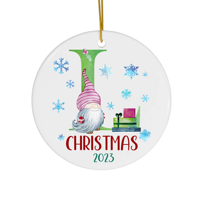 Lettered Christmas Ornament