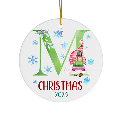 Lettered Christmas Ornament