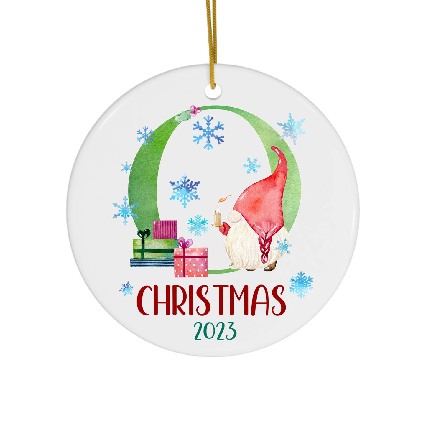 Lettered Christmas Ornament