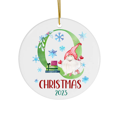 Lettered Christmas Ornament