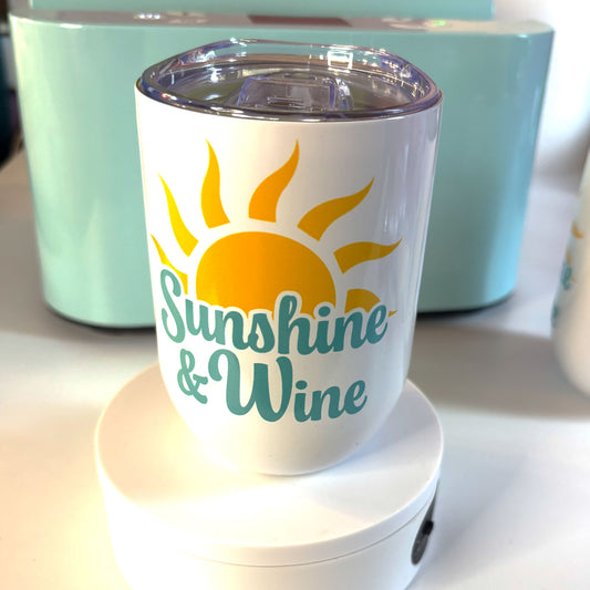 Sunshine & Wine - 12oz Wine Tumbler