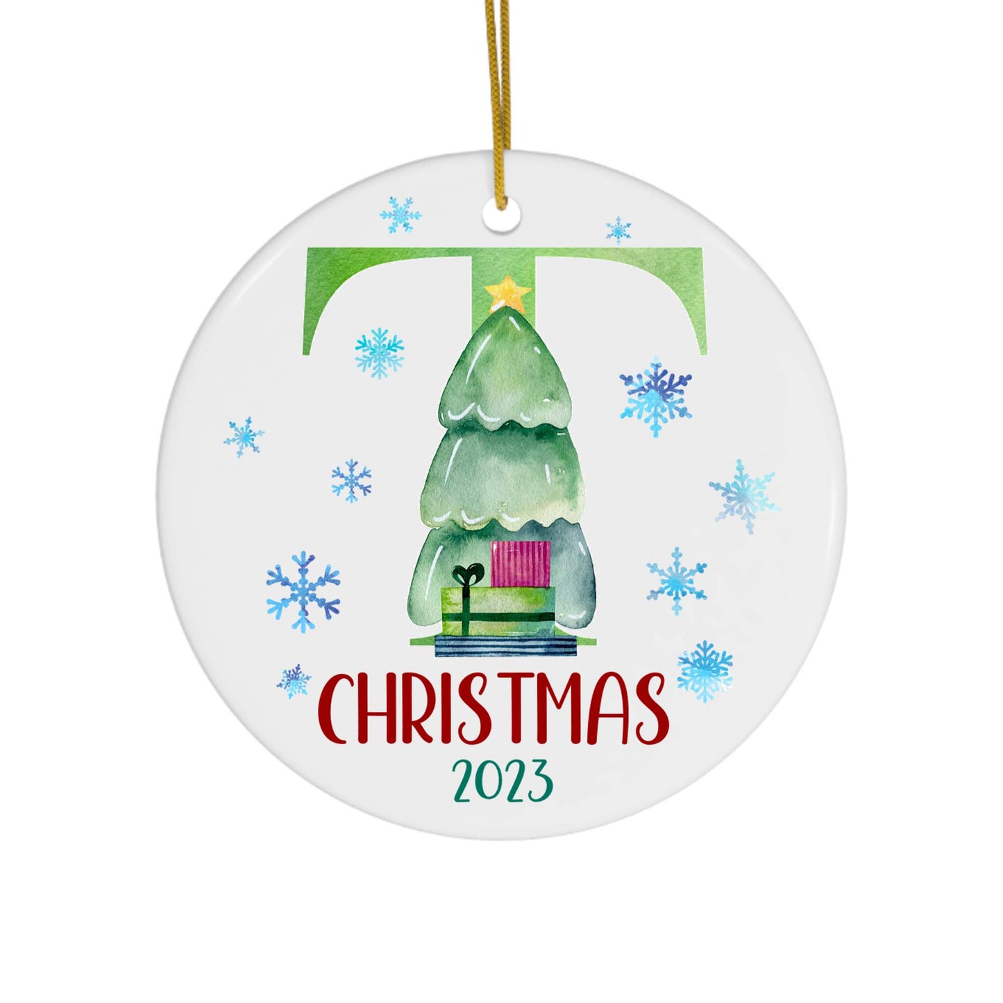 Lettered Christmas Ornament