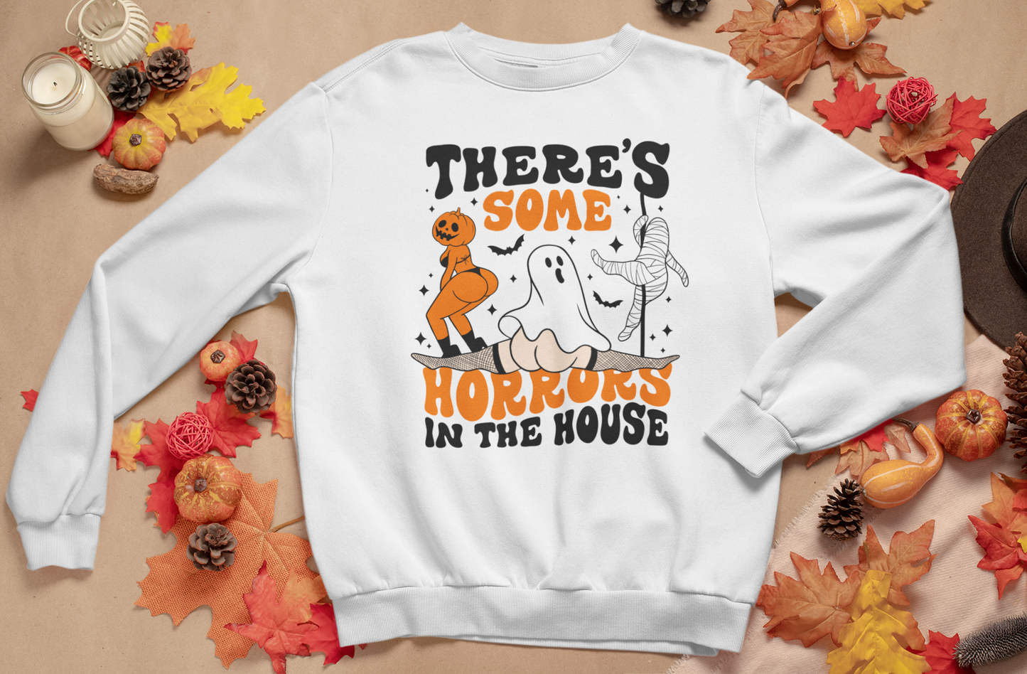 There's Some Horrors in the House - Unisex Heavy Blend™ Crewneck Sweatshirt