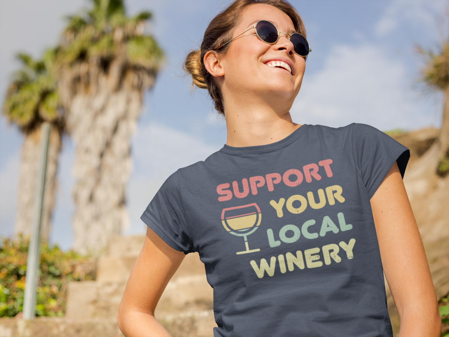 Support Your Local Winery - Women's Triblend Tee