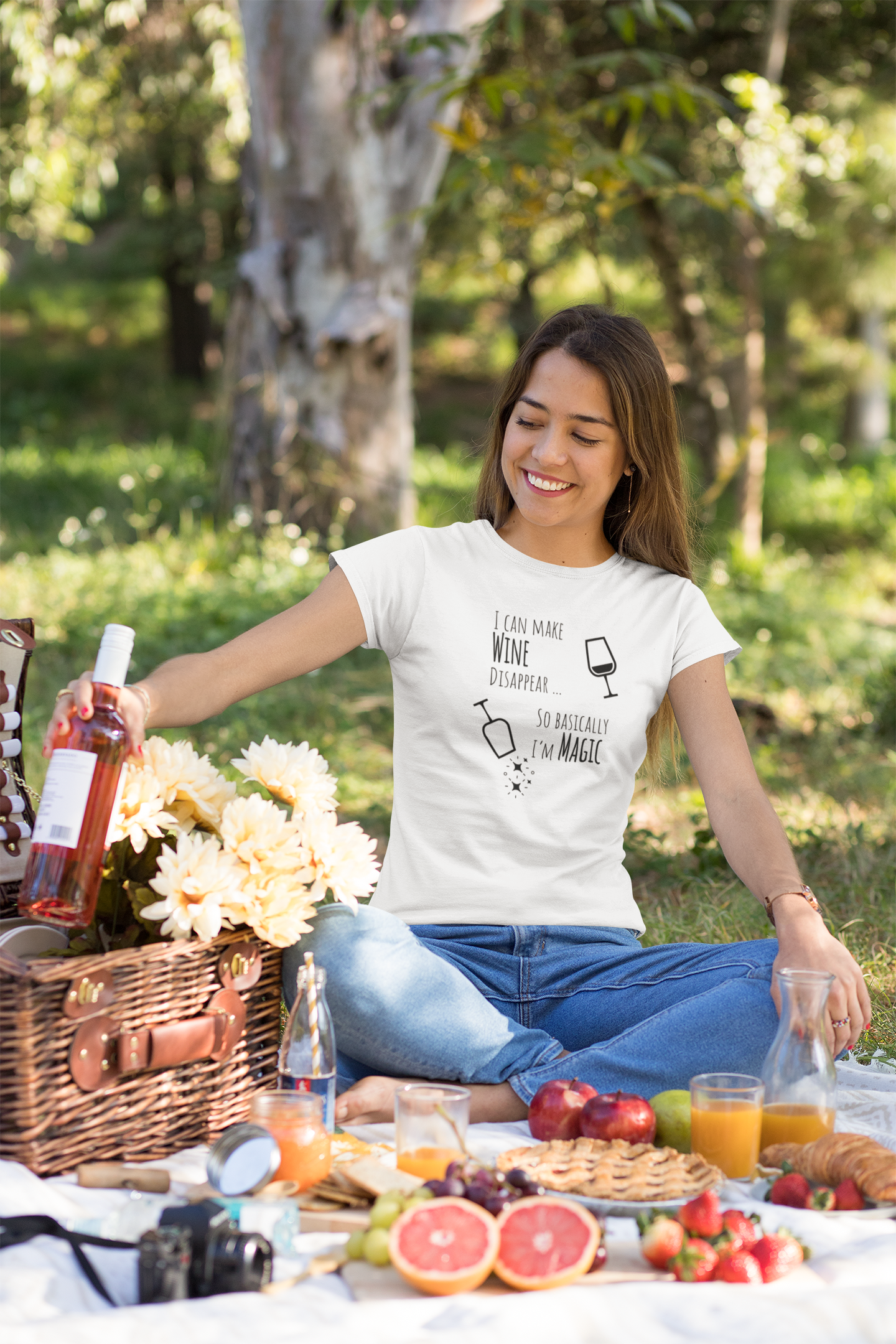 I Can Make Wine Disappear ... So Basically I'm Magic - Women's Triblend Tee