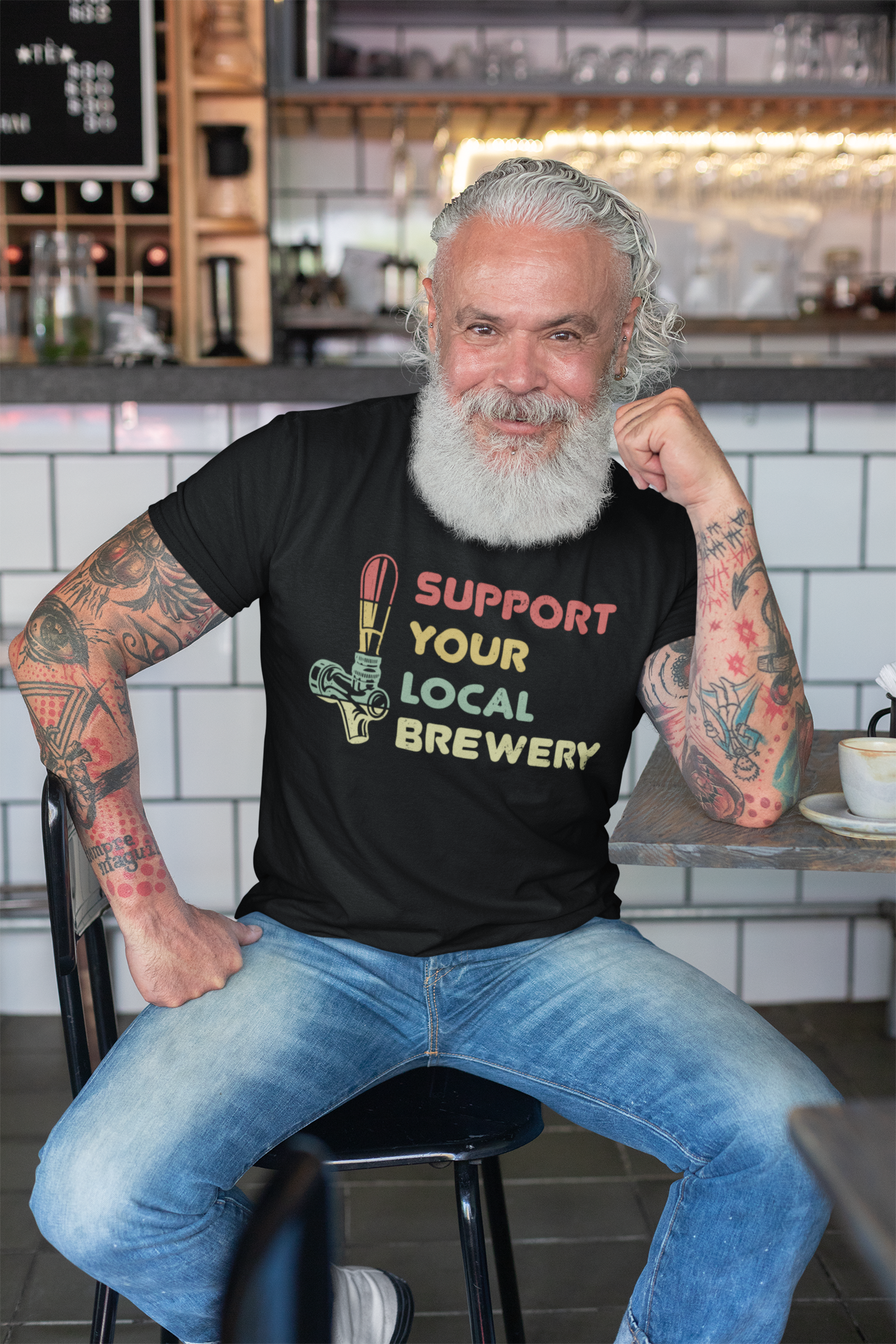 Support Your Local Brewery - Unisex Jersey Short Sleeve Tee